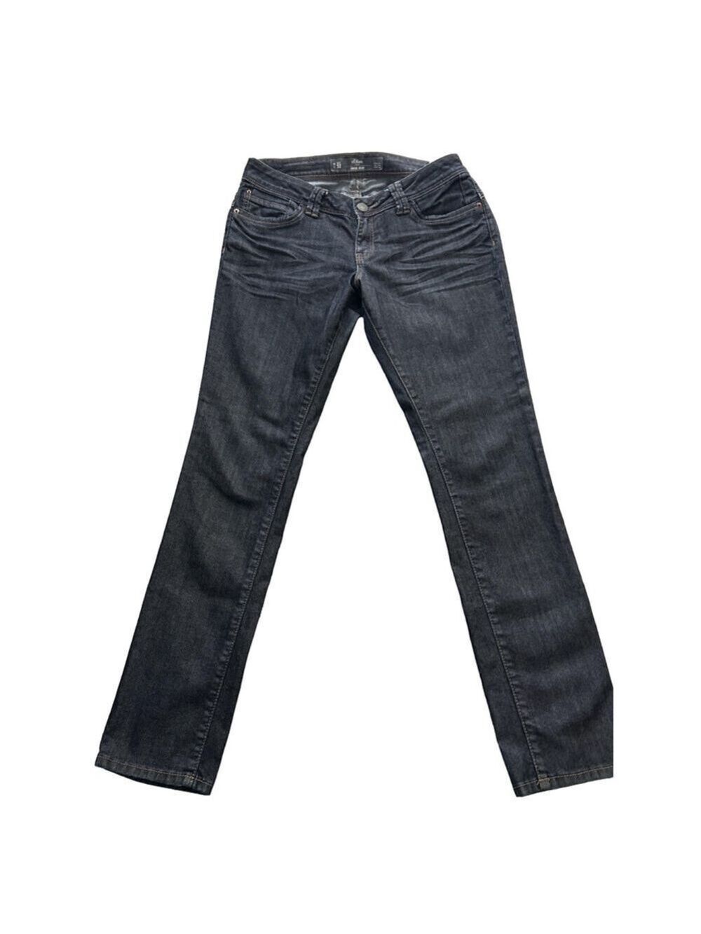 s.Oliver Catie Slim Low Rise Jeans Black Anthracite Women’s 31